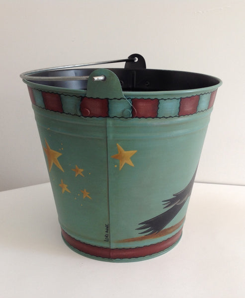 Crow Tin Bucket