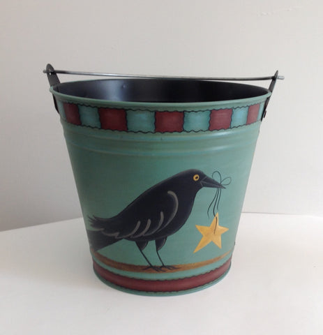 Crow Tin Bucket